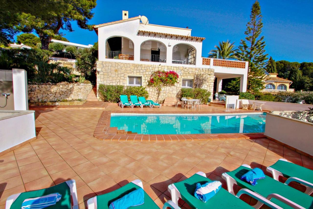 Dos Chicas - Sea View Villa With Private Pool In Moraira Teulada Buitenkant foto